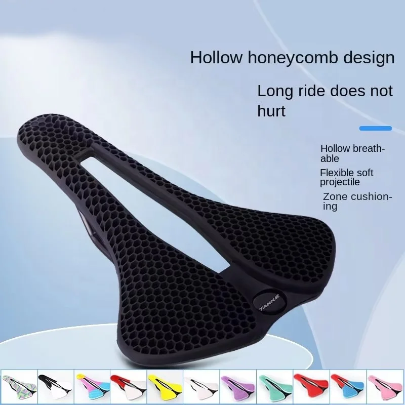 IRONDONKEY Comfortable Bicycle Saddle & Passenger Seat Cushion PVC & Leather Road Mountain Bike Riding Competition Saddle