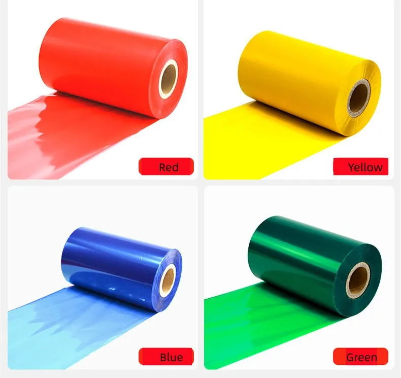 2023 wash care resin ribbon for satin ribbon Textile Ttr Printing Machine Supplier white gold thermal transfer satin ribbon