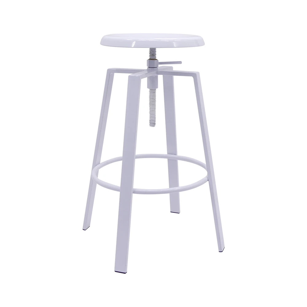 Manufacturer Swivel Barstools Adjustable Height Backless Metal Stools