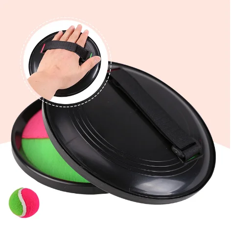 Toss Catch Ball Set Paddle Game throwing catching target sucker ball velcro sticky Nylon Catch Balls for kids toy