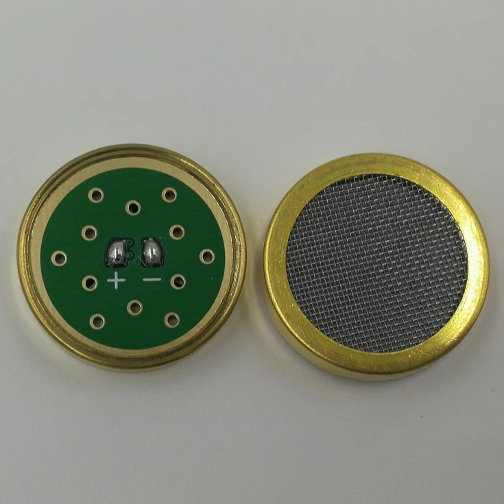 Направляющая 25*7,0 мм конденсаторная микрофонная капсула с золотым покрытием Высокая плоская кривая частотного отклика 72 дБ