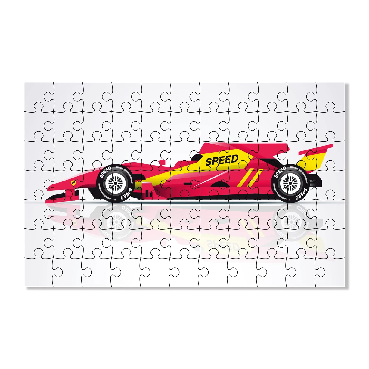 Custom Kids Car Speed Match Children Baby Cartoon Jigsaw Puzzle