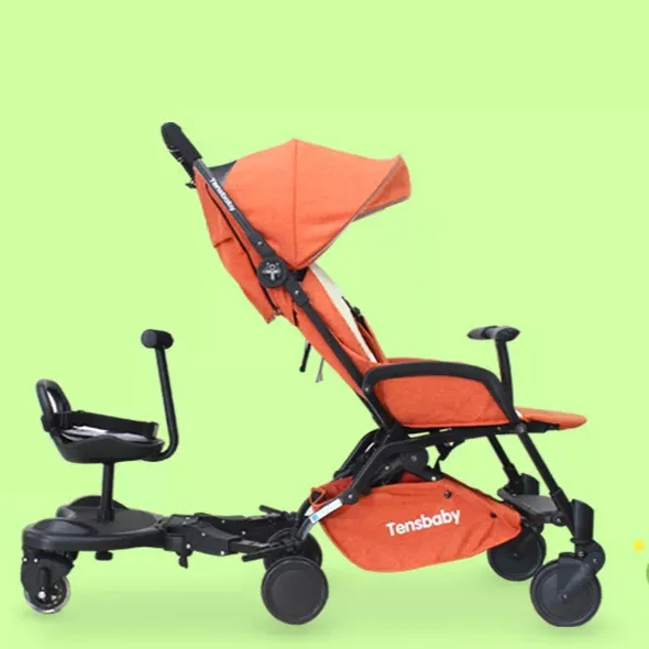 2023 Baby Stroller Ride Board With Detachable Seat Universal 2 in 1 Buggy Board Suitable For Most Brand Of Strollers