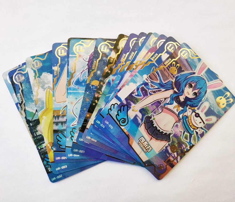 SM japanese anime Table Toys Family Christmas Goddess Story EVA PR Card Kids Birthday Gift Game Cards Toys anime cards ACG box