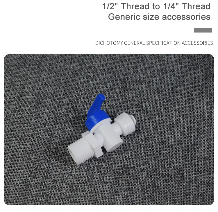 China Professional Manufacturer Plastic Manual Ball Valve For Water Filter Purifier Parts