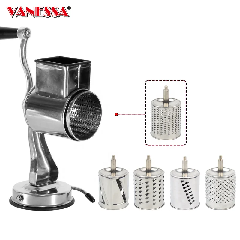 Manual Home Kitchen Vegetable And Fruit Tools Rotary Nut and Cheese Grater Slicer