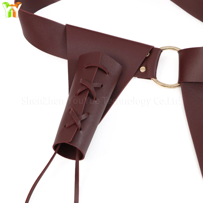 Leather Sword Holder Sword Hanger Vintage Medieval Accessories Halloween Carnival Party Cosplay Knight Viking Warrior Costume