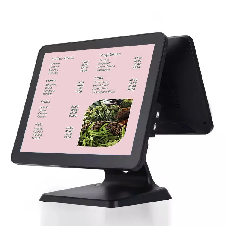 POS system point of sale display restaurant order device All In One Pos System Touch Dual Screen Electronic Cash Register