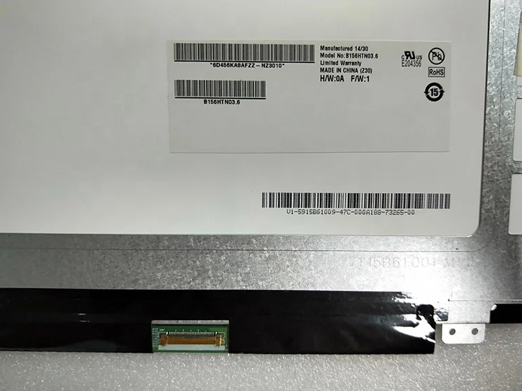 
FHD 15.6' IPS LAPTOP LCD SCREEN B156HAN01.2 WITH 72% COLOR GAMUT COMPATIBLE WITH LP156WF4-SPB1 LP156WF6-SPB1 