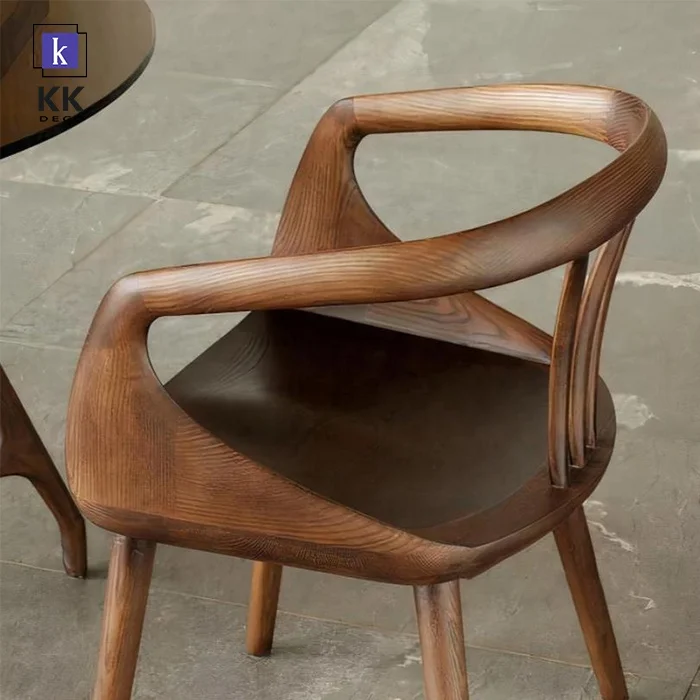 Dining Chair Armrest Dining Room Chair Hot Sale American Walnut Wood Living Room Wooden Home Furniture Modern Cooling Solid Wood