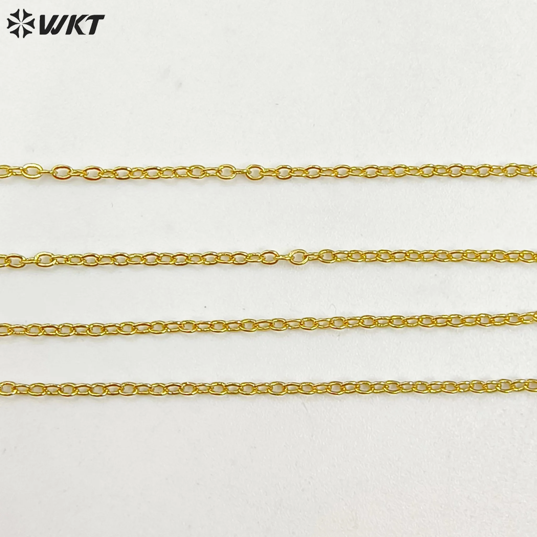 WT-N1043 WKT New Necklace Fashion Jewelry Best Electroplated Resist Tarnishable Brass Necklace Chain