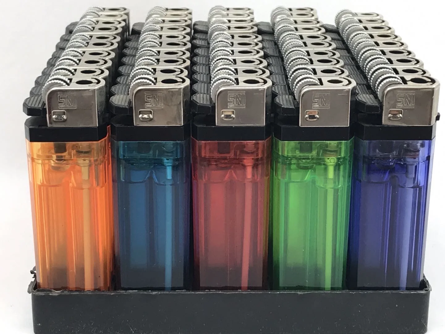 high quality cheap  plastic  five colours disposable lighter
