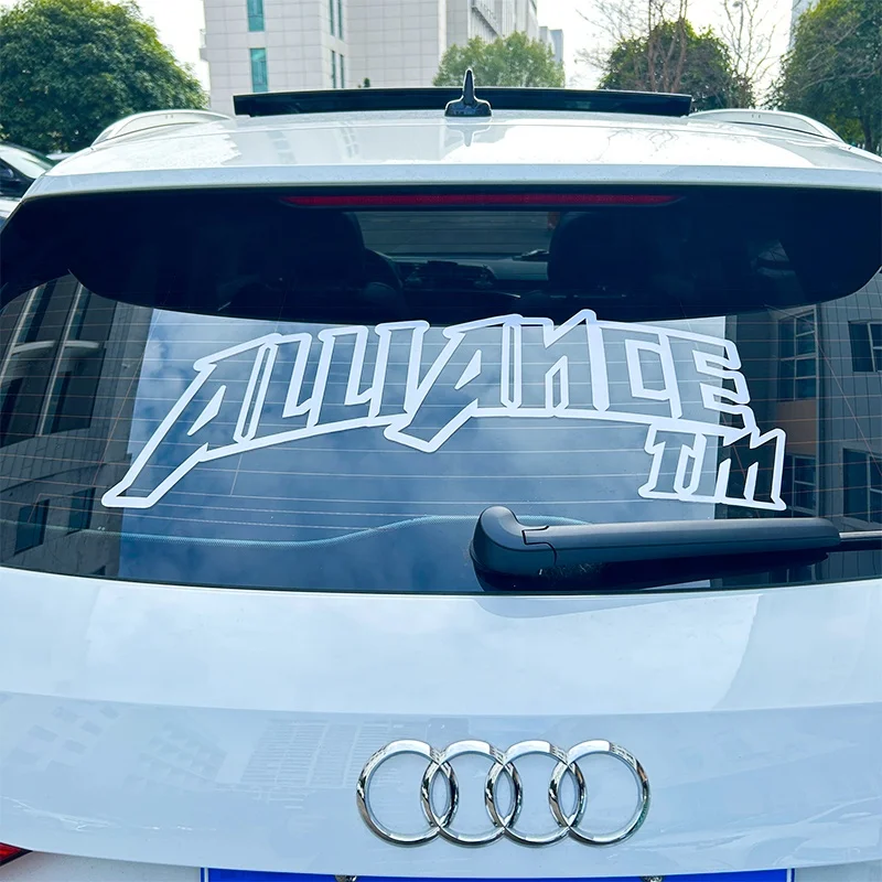 Waterproof UV Resist Business Logo UV Transfer Sticker Custom Print Vehicle Car Rear Windshield Stickers Big Size Banner Decals