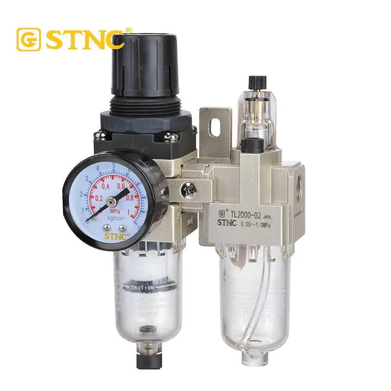 STNC Hot sale SMC Type TL Air Source Treatment FRL Unit oil Filter Regulator Lubricator Combination for pneumatic parts