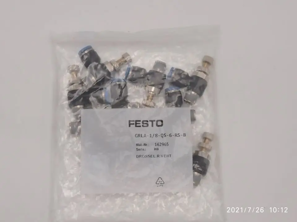 GRLA-1/8-QS-6-RS-B   Joint  Germany Brand new pneumatic fitting  connectors
