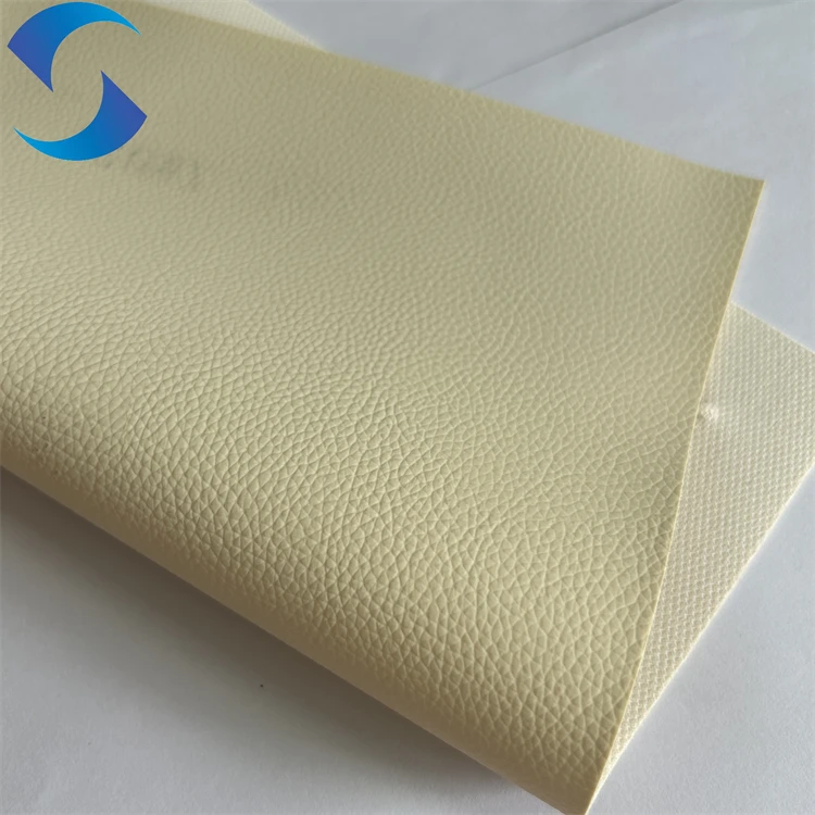 New Design PVC leather fabric for bag Stock Lot Factory Price faux Leather fabric for sofa furniture elastic artificial leather