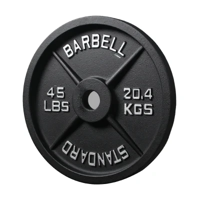 Steel Free Weight Plate Set Weightlifting Standard Bumper Plate  Barbell Gym Cast Iron Weight Plates