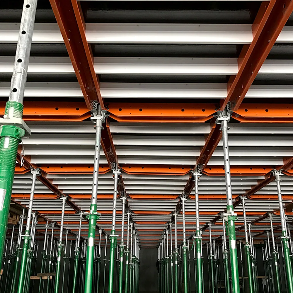 Steel and Aluminum Green Formwork with early stripping system for slab concrete