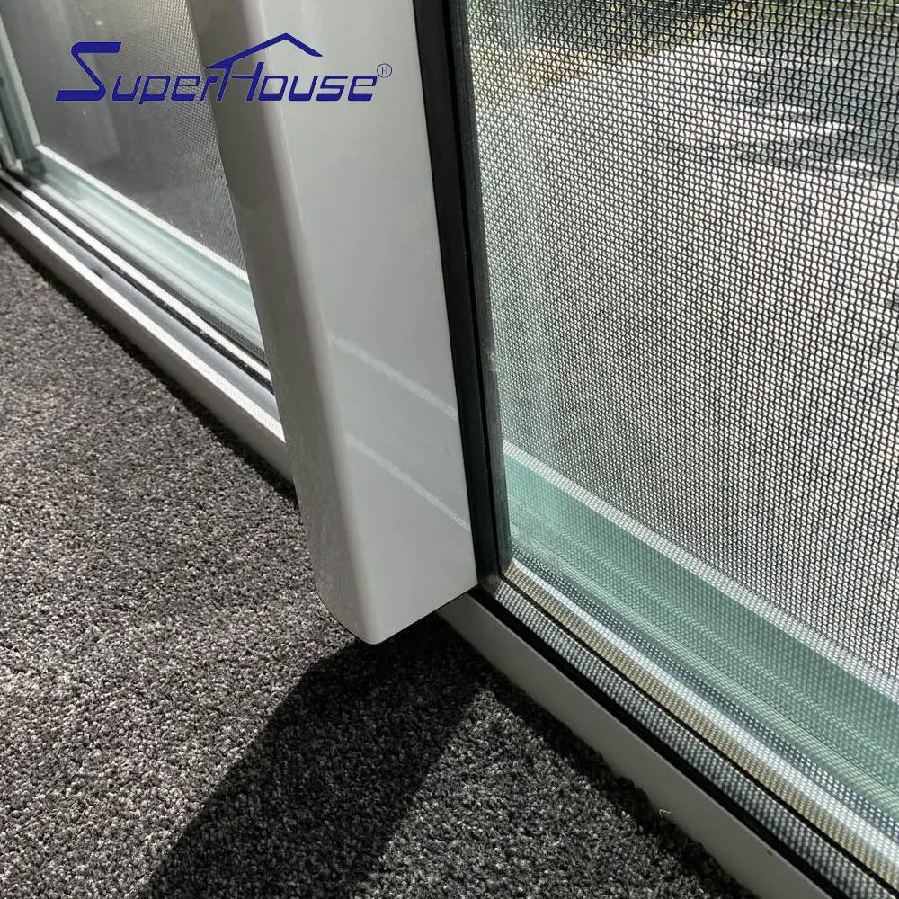 Superhouse Manufacturer AS 2047 Australian Standard Glass Doors Soundproof Aluminum Patio Sliding Door For Balcony