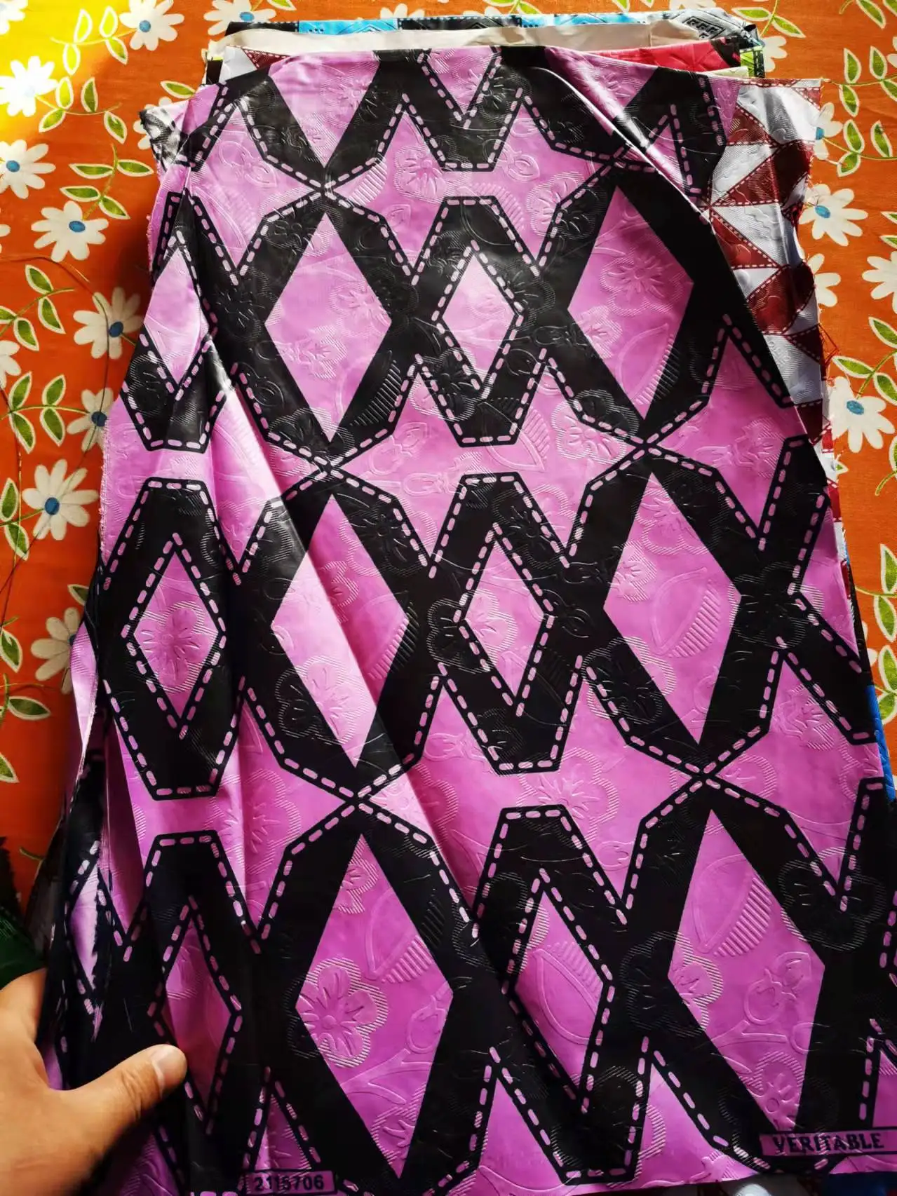 New Model African Wax Printed Fabric 100% Polyester Print Veritable Real Wax Fabric