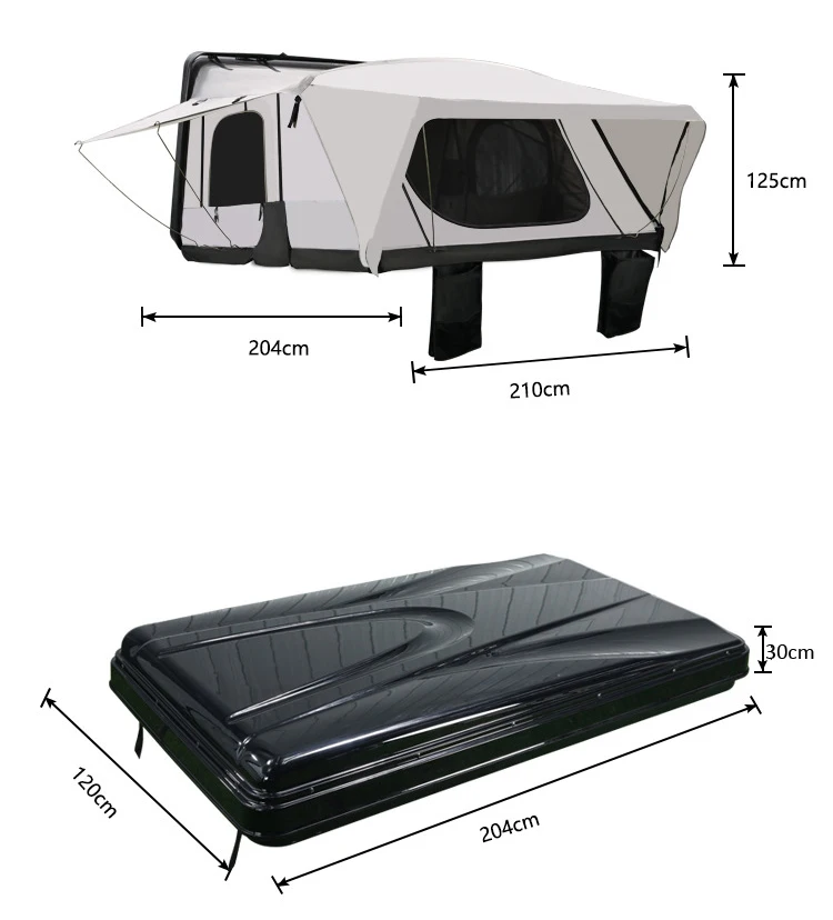 Hot selling waterproof camping pop up overland 4x4 wd car small rooftop tent