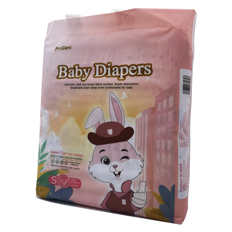 Procare OEM Pampering Swiss Quality Baby Diapers Nappies Soft Baby Diapers Huge Absorption