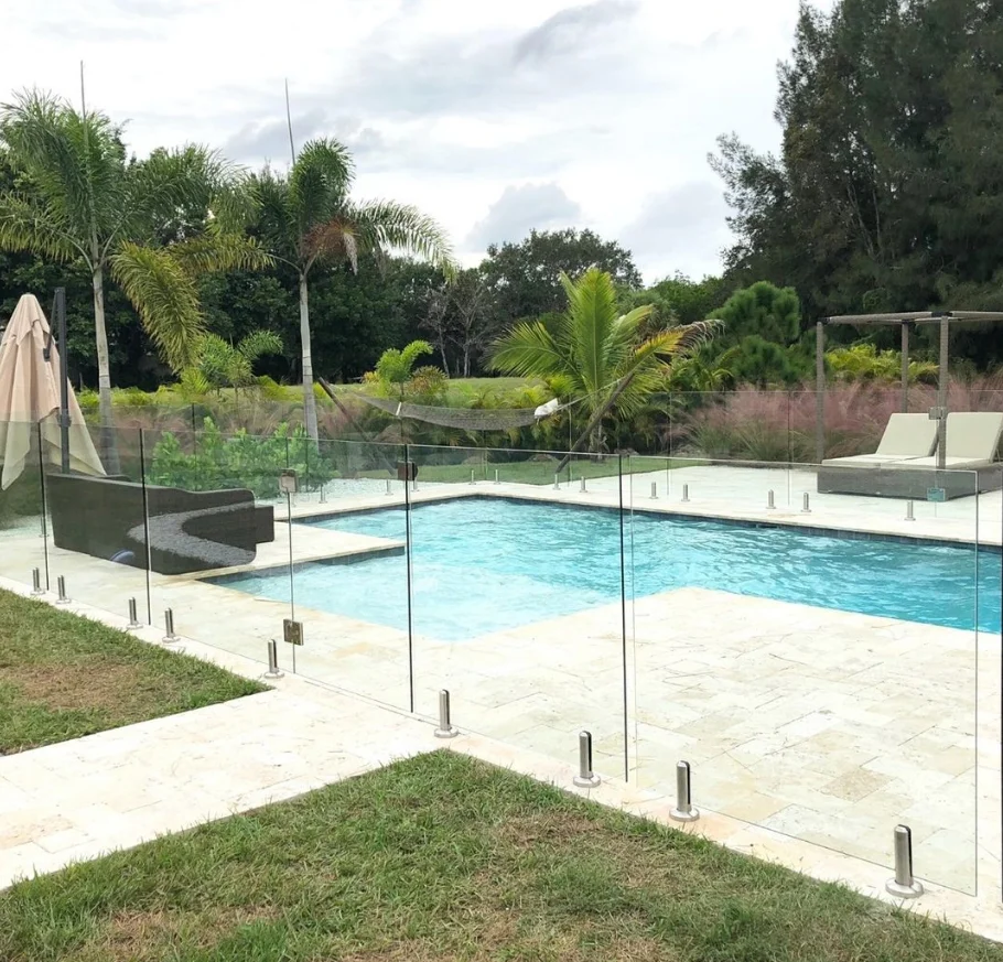 Лидер продаж, площадь из нержавеющей стали с покрытием под основание, стеклянный патрубок для стекла с отверстиями, ограждение для бассейна, стеклянный патрубок из Канады