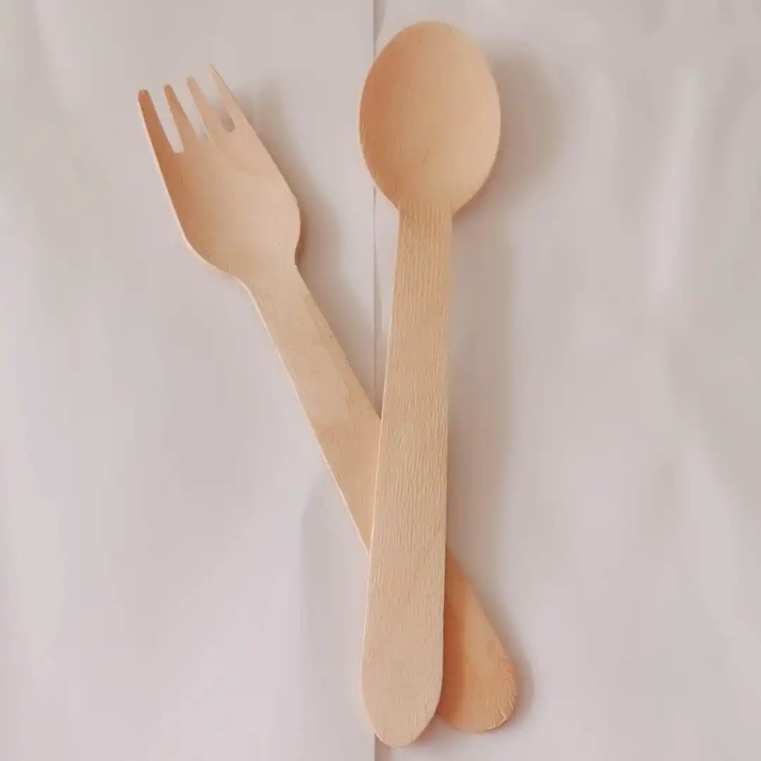 
China Factory Best Price Wooden Bamboo Knife Fork And Spoon Sets Bamboo Cutlery Set Birch Wooden Cutlery Set 