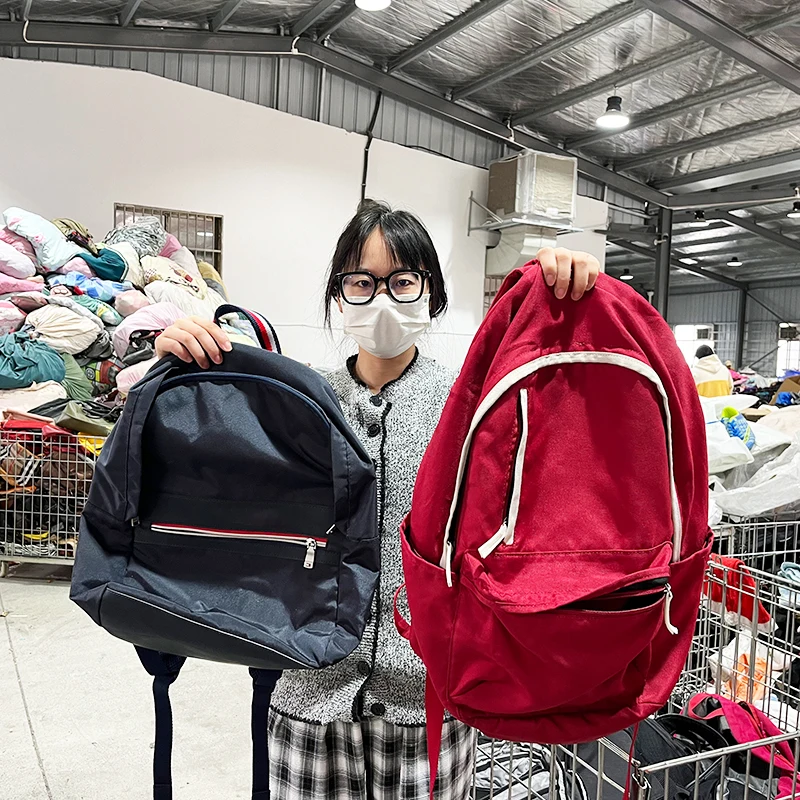 factory wholesale trendy soft neoprene backpack for adult lady school shopping casual daily used bag mixed bales