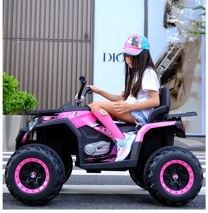 Motorized Pink Remote Control Rc Car For Kids