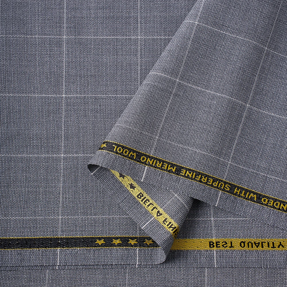 STOCK Suit Wool Worsted Merino Wool Polyester fabric Italian Suit Fabric Wool Blend Fabric Men Suits