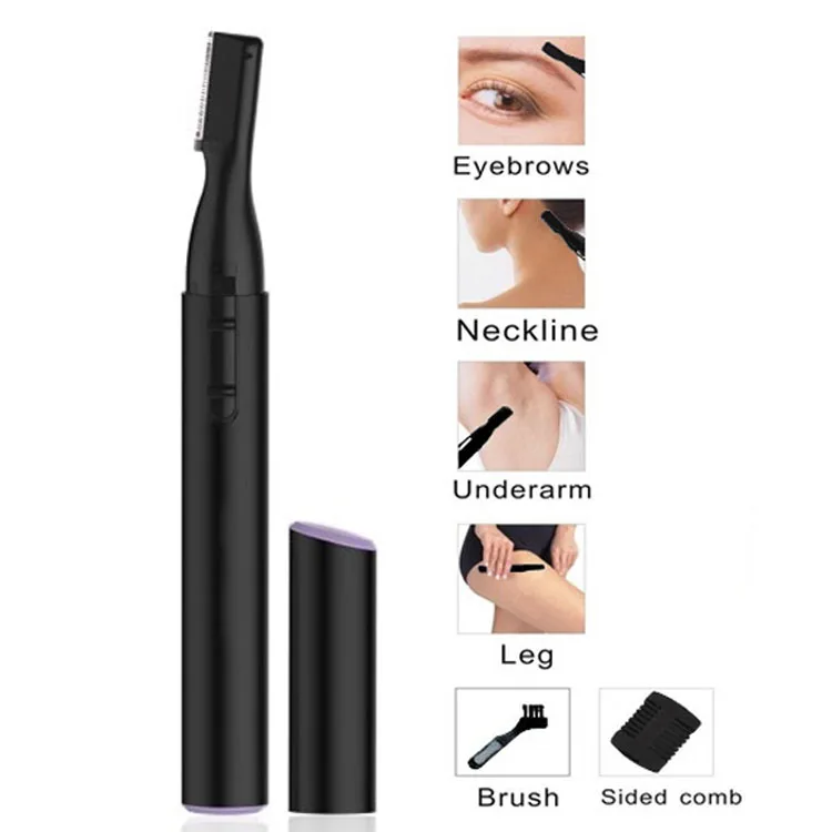 Private Label Eyebrow Trimmer Electric Razor for Women Makeup