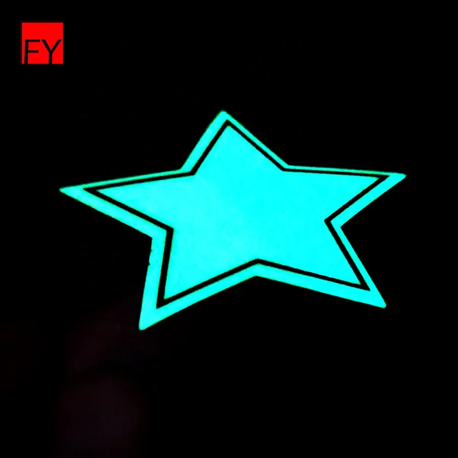 The Luminous Stickers Wall Fluorescent Label Paper Keyboard Letter Moon Stars Labels Glow In Dark Sticker