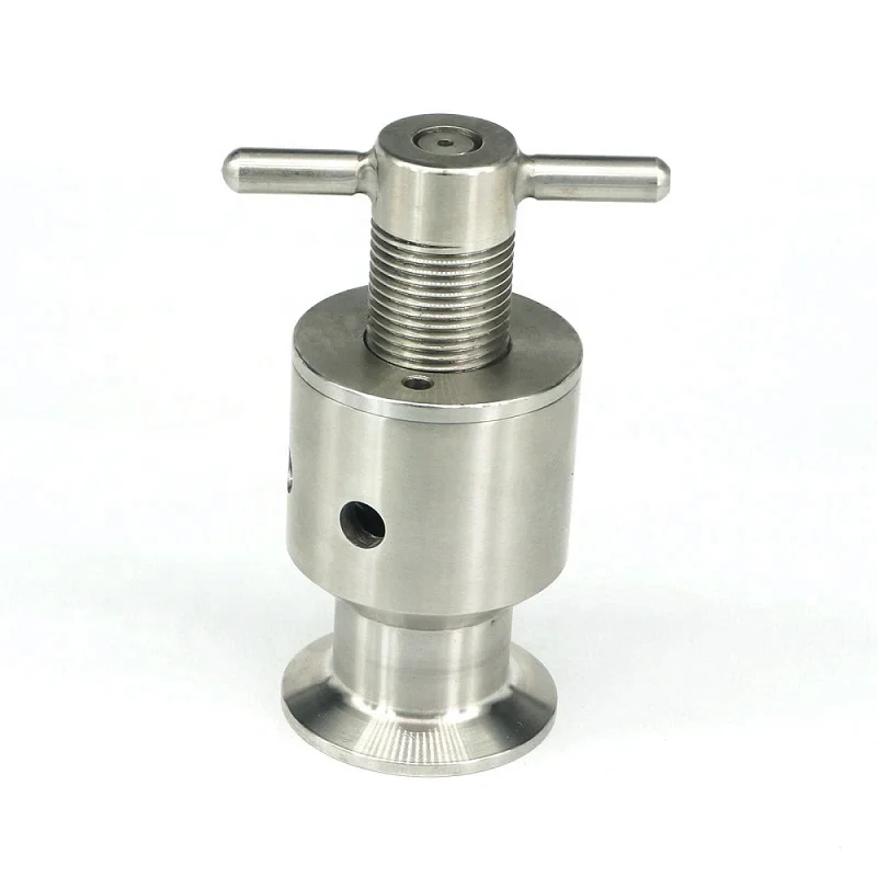 Aohoy Hygienic Sanitary food Grade Stainless Steel Adjustable Pressure Safety Relief PRV Valve