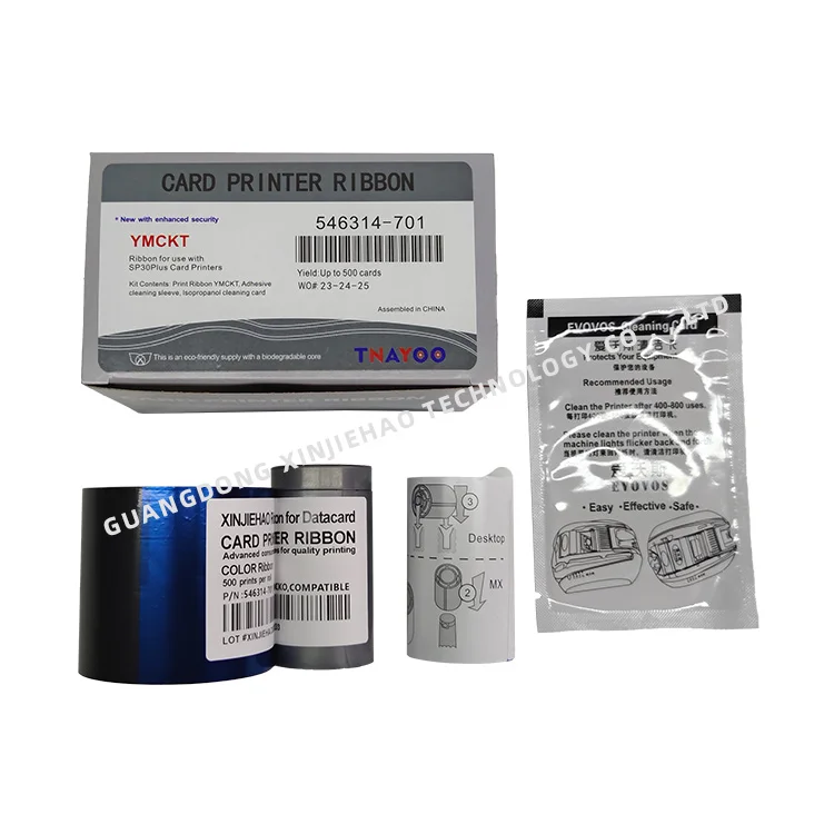 High Quality Compatible DATACARD 546314-701 YMCKT Ribbon For SP30Plus Card Printer