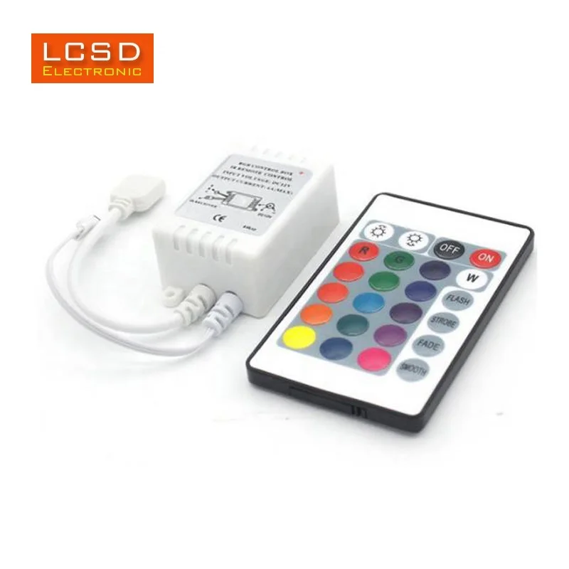 
24 key RGB Led Controller Infrared Controller DC12-24V LED Light Strip Controller 
