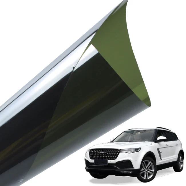 Светло-зеленый цвет 2PLY VLT35 % УФ оттенок окна автомобиля пленка Взрывозащищенная нано-керамика стекло Окно Оттенок пленка