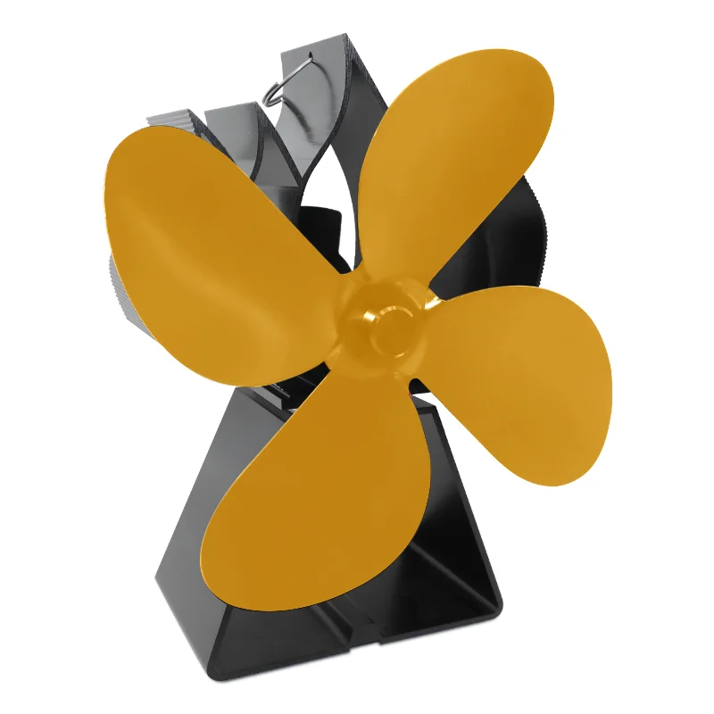 2022 New Wood Burners Stove Top  ECO Fan  4-Blades Fireplace Fans New designed Heat Powered Stove Fan