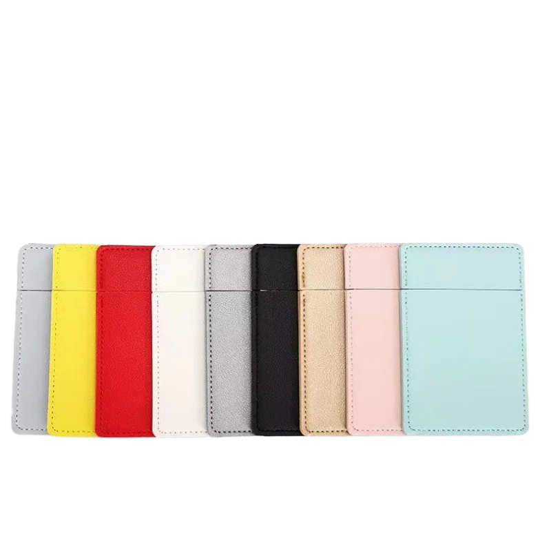 Whole sale mini pu leather foldable pocket makeup mirror single-sided make up mirror