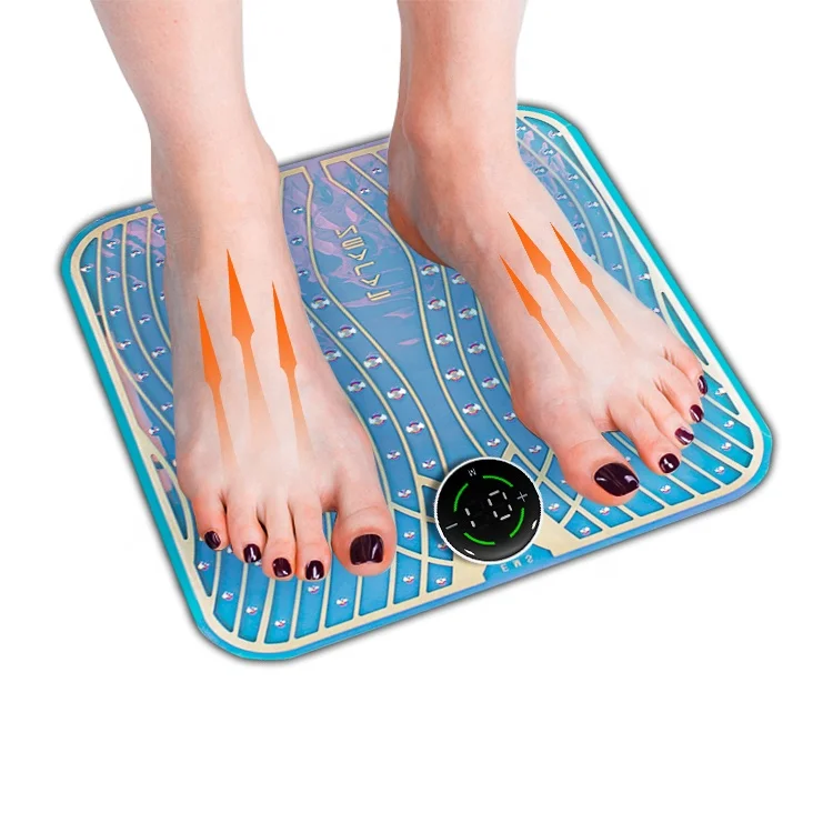 Electric EMS Foot Massager Pad Feet Muscle Stimulator Leg Reshaping Foot Massage Mat Relieve Ache Pain Health Care