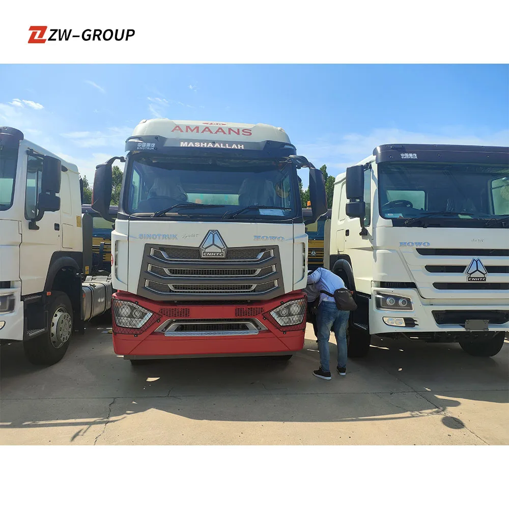 new Tractor Truck Sinotruk Howo A7 T7 CNG 420 HP 6x4 Truck Trailer Head price