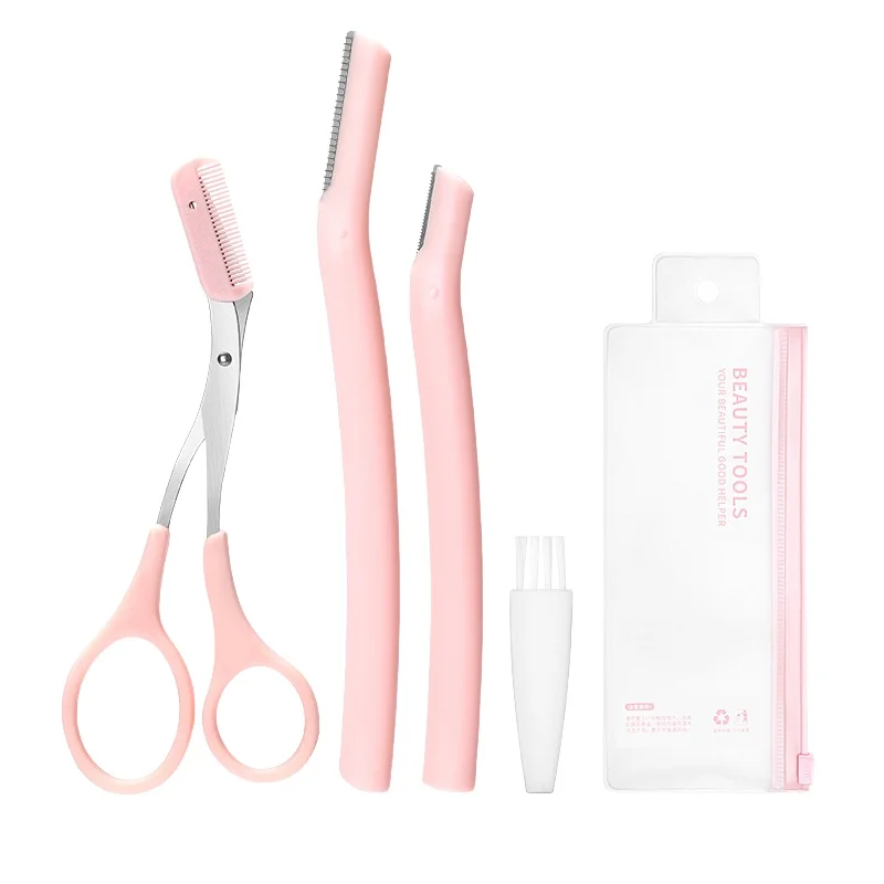 High-Appearance Level Eyebrow Trimming Shaver Hair Removal Set Factory Direct Sales for Beauty Care