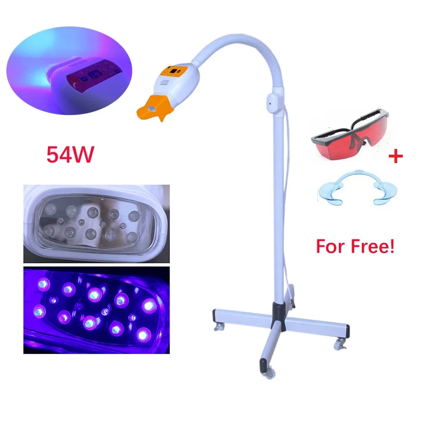 High Power 54W Dental Bleaching Cold Blue light Teeth Whitening Lamp Teeth Whitening Light