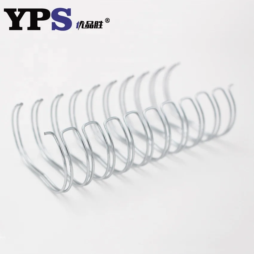 Sliver Color Nylon Coated Pre-cut Double Loops Binding Wire O for Paperback Book Binding