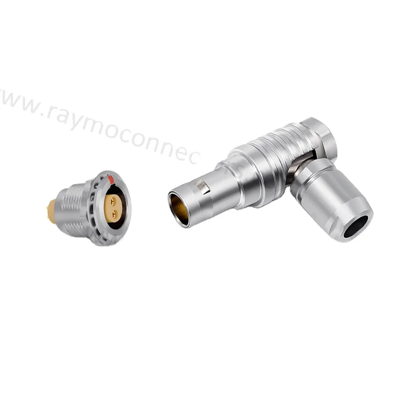 Factory high quality Raymo 0B 1B 2B FHG elbow 90 degree 6 pin metal connector