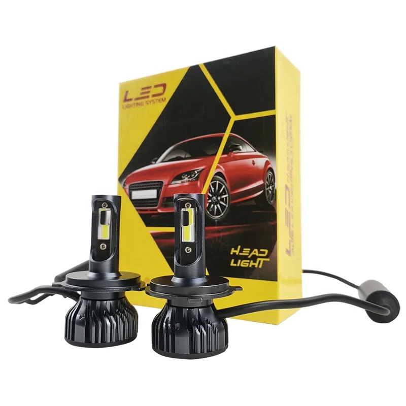 Автомобильные светодиодные лампы F2 комплекты 12000lm H3 H4 9005 9006 9012 h11 h7 H13 880 DOB чип canbus светодиодная
