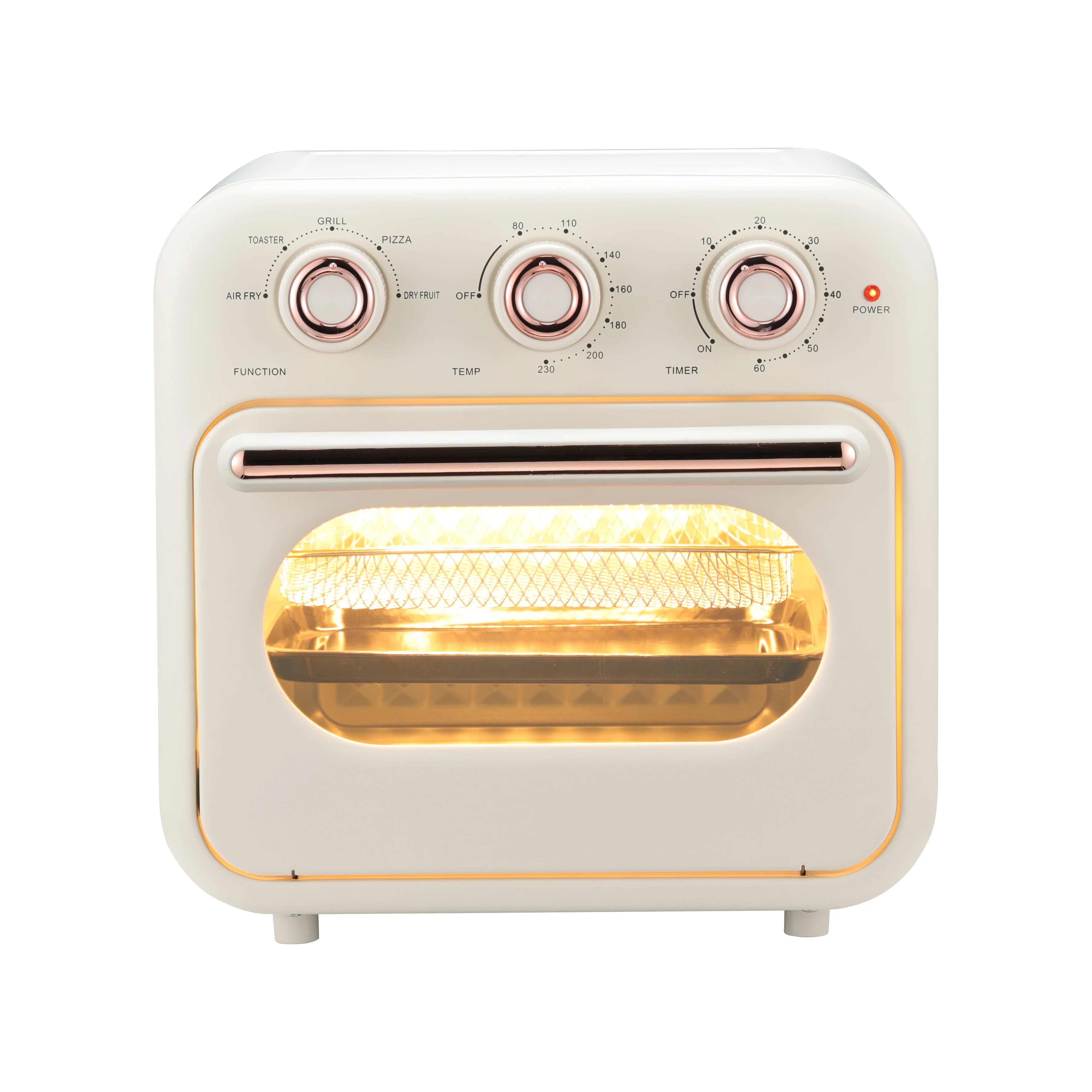 2022 new design 18L electric oven can combine with air fryer oven with CE, GS, LFGB, RoHS certificate for Europe