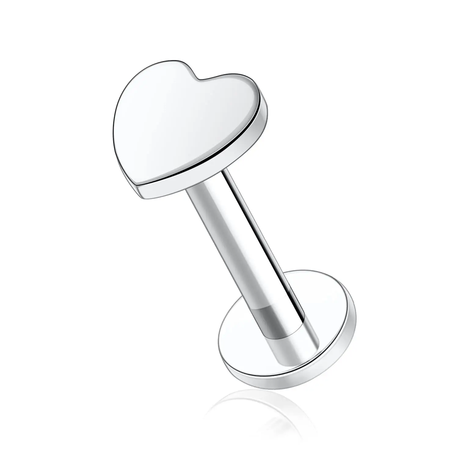 Wholesale ASTM F136 titanium G23 Solid Titanium Body Labret Lip Rings For Piercing