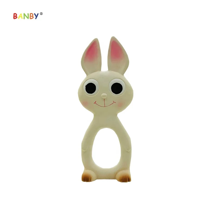 Hevea Rubber baby teethers teething products Duck bpa Free in High Quality