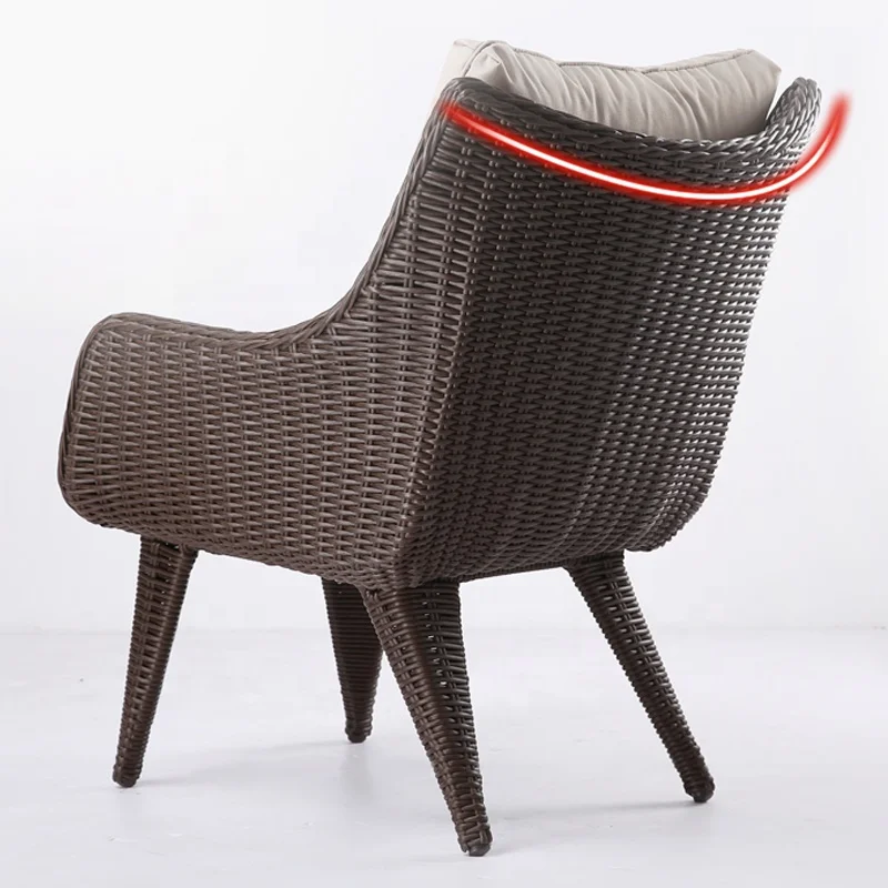 
Outdoor Garden Chairs Furniture Sofa Sets Wicker Patio Cushion Garden Set Rattan Leisure Table And Chairs With Side Table 